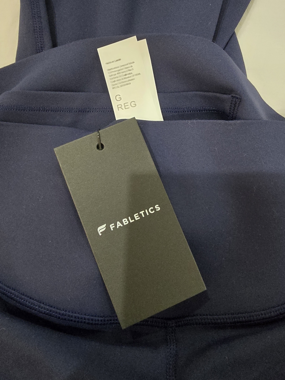 Fabletics Navy Flared Cropped Active Leggings - Picture 5 of 7